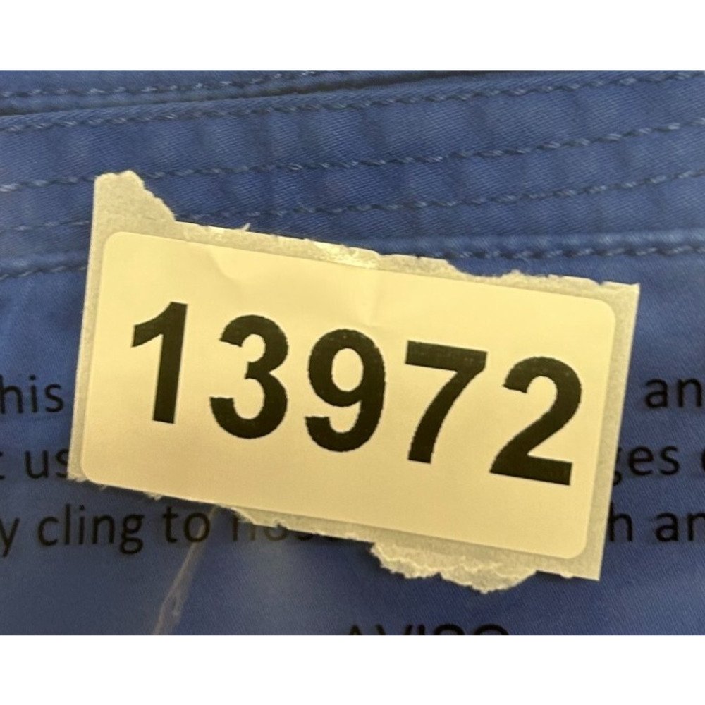 Chicos Pants Womens Large 14 2.5 Blue Cargo Actual 35X27 Crop Roll Up Hi‎ Rise - Picture 11 of 11